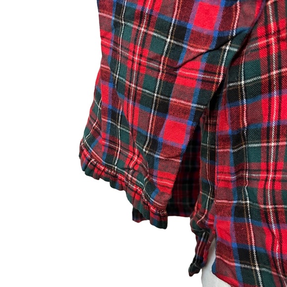 Sleep Sense Red Plaid Flannel pajama set size small - Picture 3 of 8